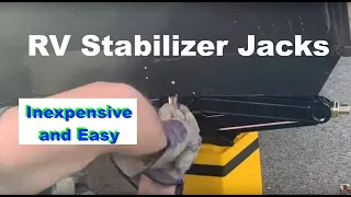 Step By-Step RV FRONT Stabilizer / Leveling Jacks.