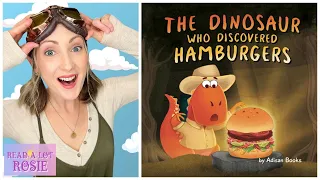 📚🍔🦖 Kids Book Read Aloud: THE DINOSAUR WHO DISCOVERED HAMBURGERS by Adisan Books