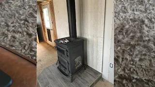 Wood stove fire board backing the correct way