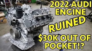 WARRANTY DENIED! 2022 Audi S5 $30K BILL! Tearing Down Catastrophic Overheat 3.0 TFSI V6 CWGD Engine