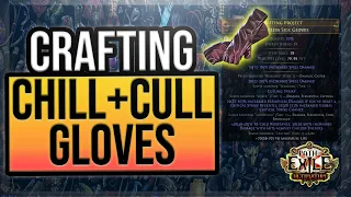 PoE [3.14] Crafting:  Culling + Damage Against Chill Enemies - Caster Fingerless Silk Gloves