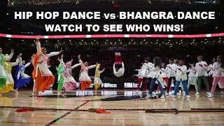 GOD'S PLAN - Hip Hop Dance vs Bhangra @ NBA Toronto Raptors HALF TIME Battle for Nav Bhatia