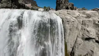 Diving 200-foot Waterfalls and Cliffs | Shoshone Falls | DJI FPV Drone | DJI Action 2