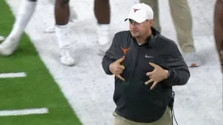 Texas coach, players caught mocking Missouri QB Drew Lock's touchdown celebration | College Football