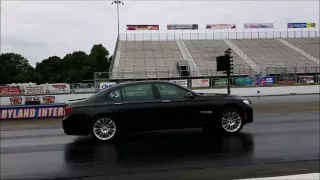 BMW 750li F01 11 sec quarter mile