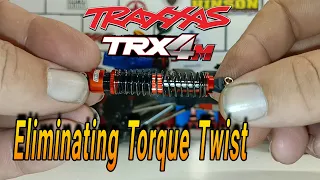 Torque twist! How to ￼get rid of it! #traxxastrx4m #rccrawler #injora