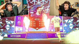 I PACKED TOTS MESSI IN 90+ FUTTIES x7 PACK