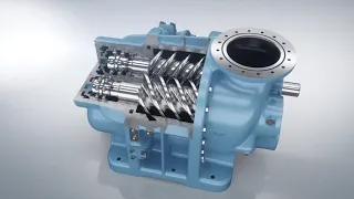 GEA Grasso Screw Compressor Product Animation