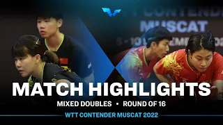 Liu Yebo/Chen Xingtong vs Zang Xiaotong/Liang Yanning | XD | WTT Contender Muscat 2022 (R16)