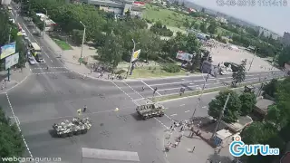В Мариуполе полк Азов провел военный парад 12.06.2016
