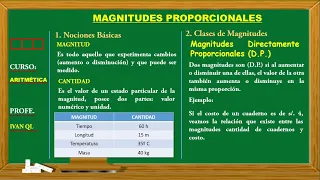 MAGNITUDES PROPORCIONALES 2DO DE SECUNDARIA