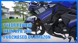 Amazon Motorcycle 1 Year Review Lifan KPR 200