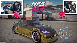 NFS Heat Drifting the Tokyo Drift Nissan 350z (Steering Wheel + Pedals Gameplay!)
