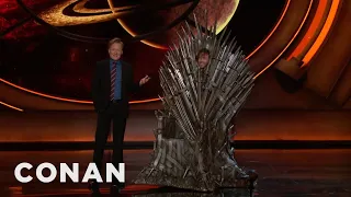 T.J. Miller Cosplays As The Iron Throne | CONAN on TBS