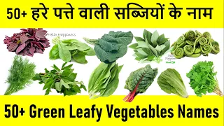 Green Leafy Vegetables Names |  Green Vegetables List | हरे पत्ते वाली सब्जियां सब्जियों के नाम