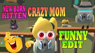NEW BORN KITTEN AND CRAZY MOM | Chicken Gun Funny Edit