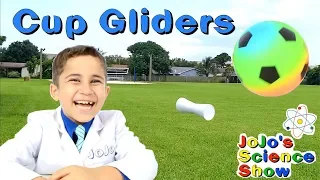 Cup Gliders Experiment and Magnus Effect JoJo's Science Show