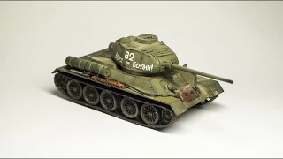 ZVEZDA T-34/85 1:72 Model build