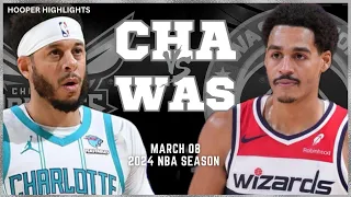 Charlotte Hornets vs Washington Wizards Full Game Highlights | Mar 8 | 2024 NBA Season