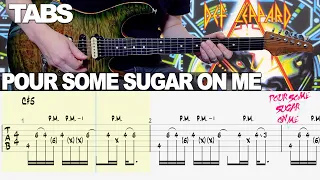 Def Leppard - Pour Some Sugar On Me | Guitar cover WITH TABS |