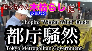 【都庁ストピ】都庁で木枯らし弾いたらギャラリーの大移動が始まった❗️ #ストリートピアノ　#都庁　#木枯らし