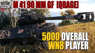 M 41 90 mm GF: 5000 overall wn8 player [QRAGE]