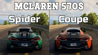 NFS Unbound: McLaren 570S Spider vs McLaren 570S Coupe - WHICH IS FASTEST (Drag Race)