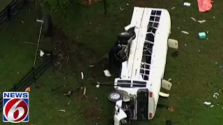 Mexican citizens were traveling to work at a Florida farm when a pickup hit their bus, killing 8