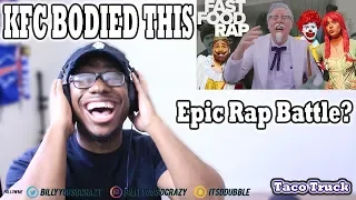 {REACTION} FAST FOOD CHARACTER RAP BATTLE (PARODY) FT. RON McDONALD, BK, WENDY & COL SANDERS