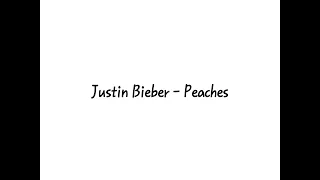 Justin Bieber - Peaches Guitar Lesson With Tab(Slow Tempo)