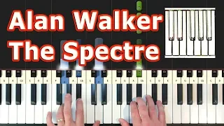 Alan Walker - The Spectre - Piano Tutorial - Sheet Music (Synthesia)