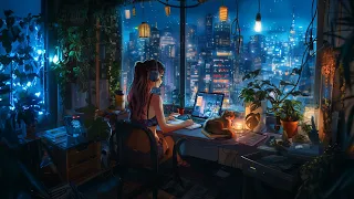 Lofi Chill Radio 🌿 Lofi Radio & rain sounds for study to ~ Chillhop records - relax / stress relief