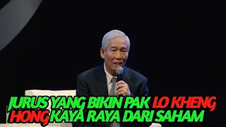 JURUS INI BISA BIKIN PAK LO KHENG KAYA RAYA DARI SAHAM