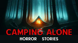 1 Hour True Camping Horror Stories | Rain Sounds Black Screen