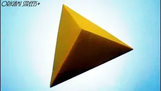 How to make a triangular pyramid out of paper