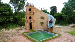 Build Highest Water Slide House & Underground Swimming Pool  .Full Video