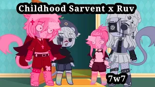 ||Childhood Sarvent x Ruv||Sarv x Ruv||FNF||Gacha Club||7w7||original?..