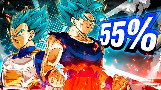 HOW GOOD IS LR EVOLUTION BLUE VEGETA & BLUE KAIOKEN GOKU WITHOUT DUPES? (DBZ: Dokkan Battle)