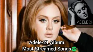 Adele-21 Album Most Streamed Songs On Spotify