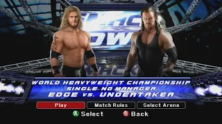 WWE Smackdown Vs Raw 2008 XBOX 360 - Edge Vs The Undertaker