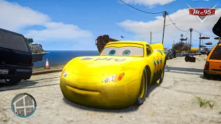 Crazy Rayo Lightning McQueen Pro Yellow Car Crashes Ep.42 - GTA 4