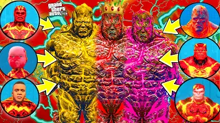 FRANKLIN STEALING ALL FATHER LAVA GOD POWERS TO BECOME ALL FATHER LAVA GOD IN GTA 5 | GTA 5 AVENGERS