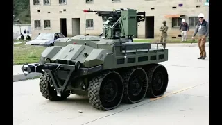 Armed 6-wheeled Unmanned Ground Vehicle concept for the U.S. Marines