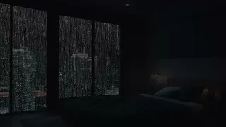 Rain Sound On Window | Relaxing Loud Rain Sound Helps You Fall Asleep Quickly