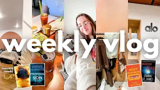 i read 4 books, library haul, + health chats and updates | WEEKLY VLOG