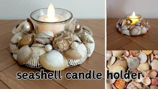 Diy Seashell Candle🕯 holder #viral #art #diy #video #amazing #subscribe