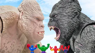 KING KONG SMASH vs GORILLA~! Toys Collection Go | Toy Pretend Play Action Figure #toysplaytime