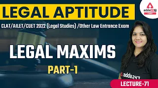 Legal Maxims (Part 1) | Legal Aptitude | CLAT | DULLB