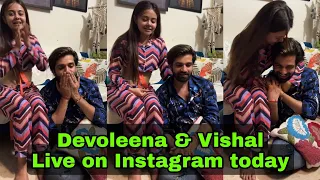 Devoleena Bhattacharjee & Vishal Singh live on Instagram today| Devoleena live on Instagram|