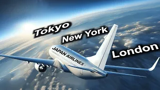 Flight Across The World In 3 Days! Tokyo, NewYork, London